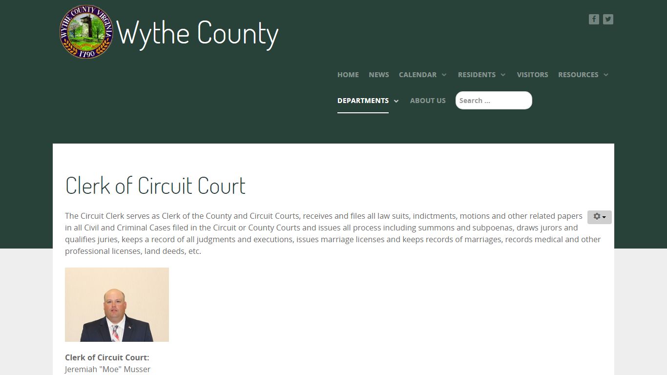 Clerk of Circuit Court - Wythe County, Virginia